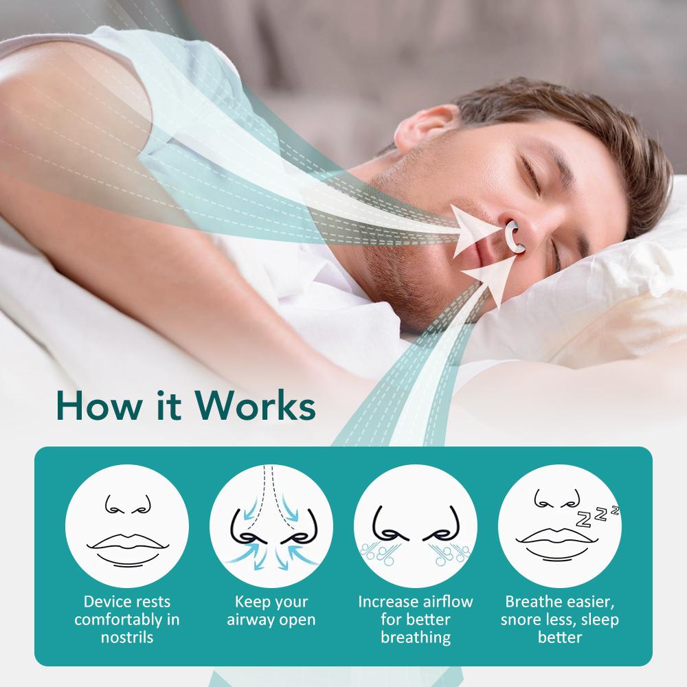 Magnetic Snore Stopper with Essence Oil Anti Snore Nasal Dilator Stop Snoring Night Easy Breathe Anti Device Improve Sleeping