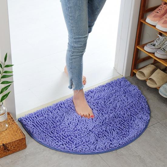 Коврик для пола Ковер Прихожая Водопоглощение Коврик для ног Ванная Машинная стирка Спальня Нескользящий коврик Домашний Полукруглый Шенилл