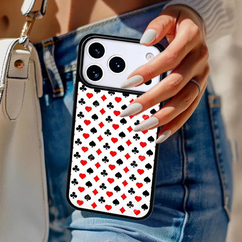 КОЛЛЕКЦИЯ ИГРАЛЬНЫХ КАРТ ДЛЯ КАЗИНО Чехол для телефона Для iPhone 17 Air 14 15 13 12 Max Чехол Для Apple 14 15 16 16e 11 Pro Max Plus Coque