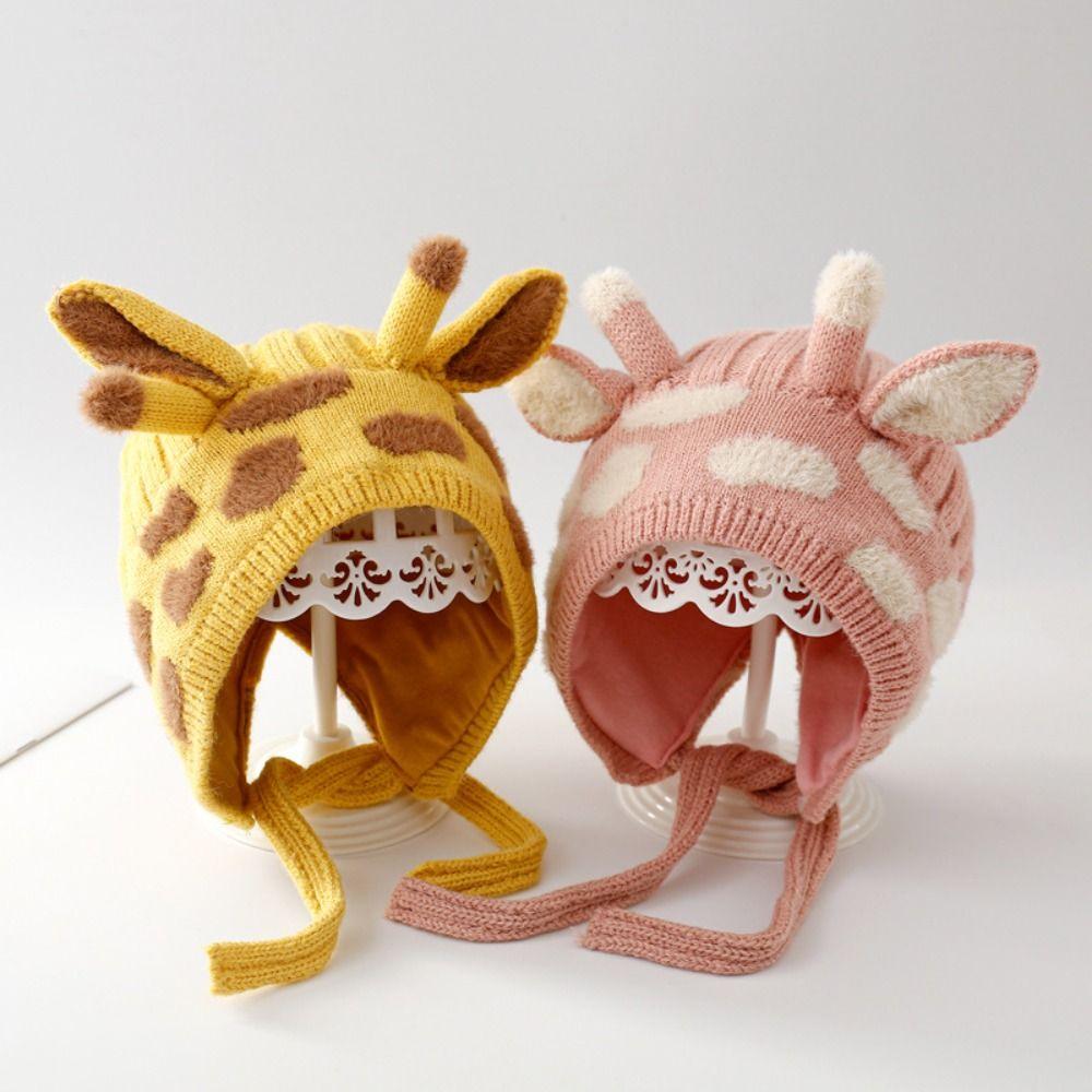 Windproof Baby Cap Cotton Girl's Ear Protection Cap Cute Cartoon Baby Hat Winter