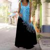 Women's Slip Dress Maxi Long Dress Pearl Flower Print Dress Spring & Summer V Neck Leisure Vacation