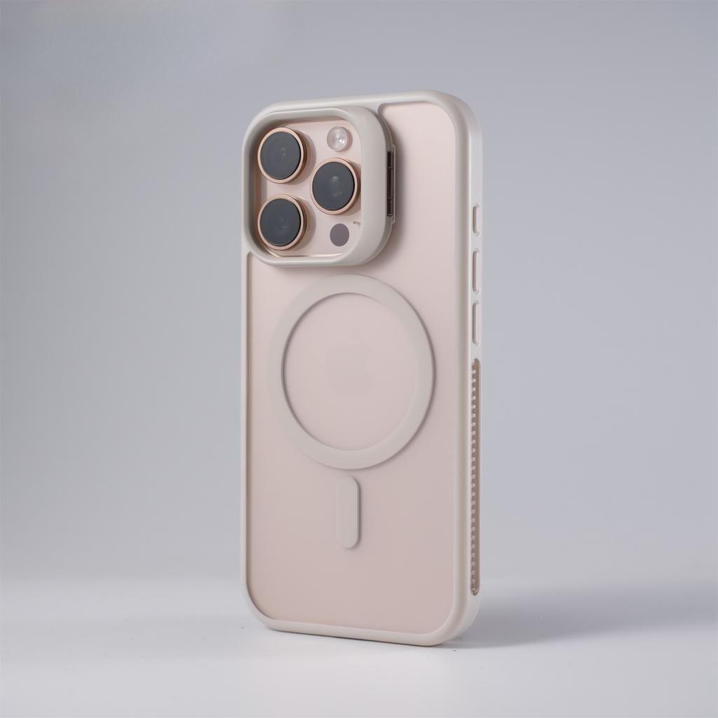 Подходит для iPhone16promax Чехол для телефона с магнитной фиксацией, с термоотводом и функцией определения кожи, защитный чехол с кронштейном для объектива Apple 15