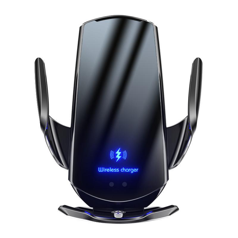 Автомобильное беспроводное зарядное устройство Smart Sensor 15 Вт с быстрой зарядкой, автоматическим зажимом, держателем для iPhone и всех Android с поддержкой Qi