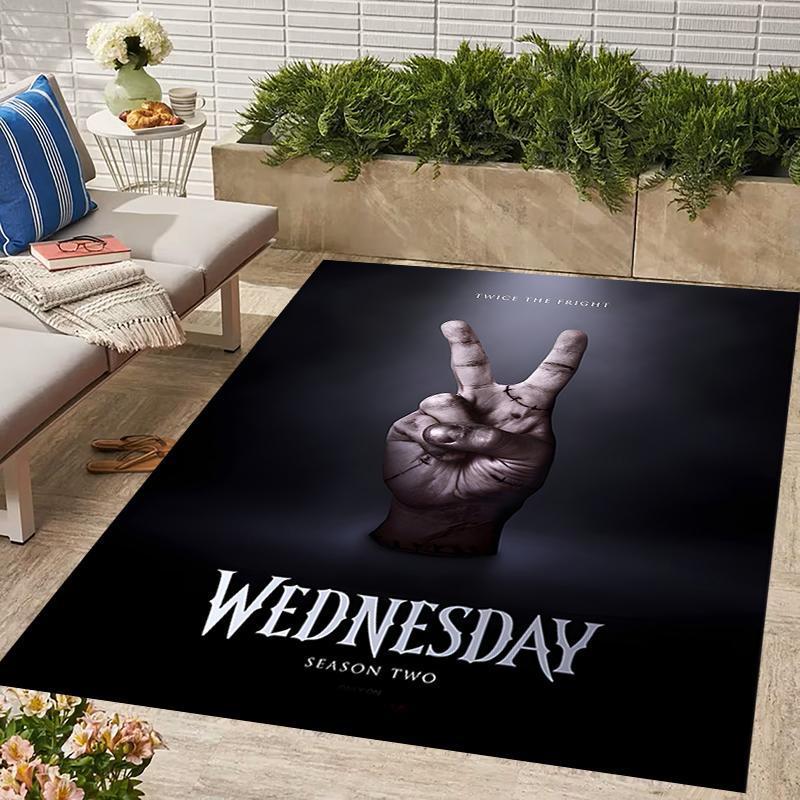 1pc Wednesday (10) Design Area Rug - Non-Slip, Soft & Cozy Floor Mat for Living Room, Bedroom, Office - Indoor/Outdoor Decorative Carpet