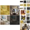 Factory Wholesale Cross-border Diamond Combination Living Room Tv Sofa Background Wall Acrylic Mirror Decorative Wall Sticker