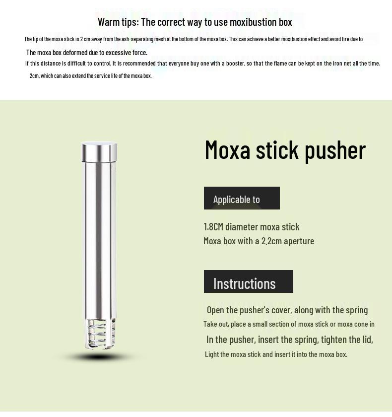Yaoyibaobao Portable Bamboo Moxibustion Box for Home Use - Single-Hole Moxa Heat Therapy Stick