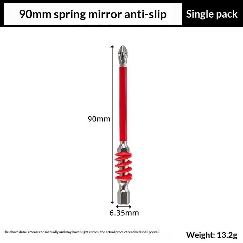 Anti Slip Magnetic Screwdriver Bit Set High Hardness Various Sizes Durable Kit for Electrician Work Plumbing Repair Projects