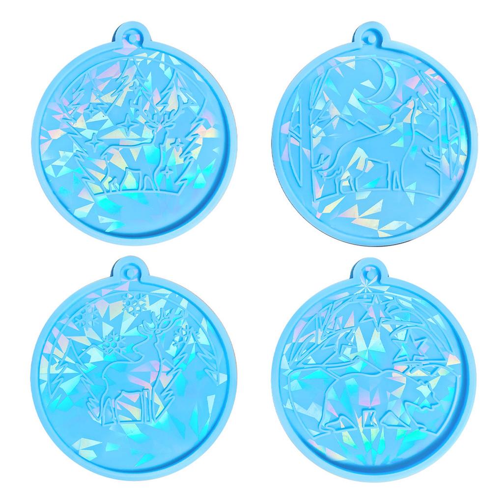 Сделай сам Силиконовые формы для подвесок Ручная работа Формы для поделок Форма животного Рождественские принадлежности для поделок для ручной работы