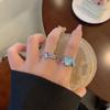 Irregular Opal Ring Trendy Elegant Simple Women Punk Lava Texture Handmade Rings Girls Party Jewelry Gifts Accessories