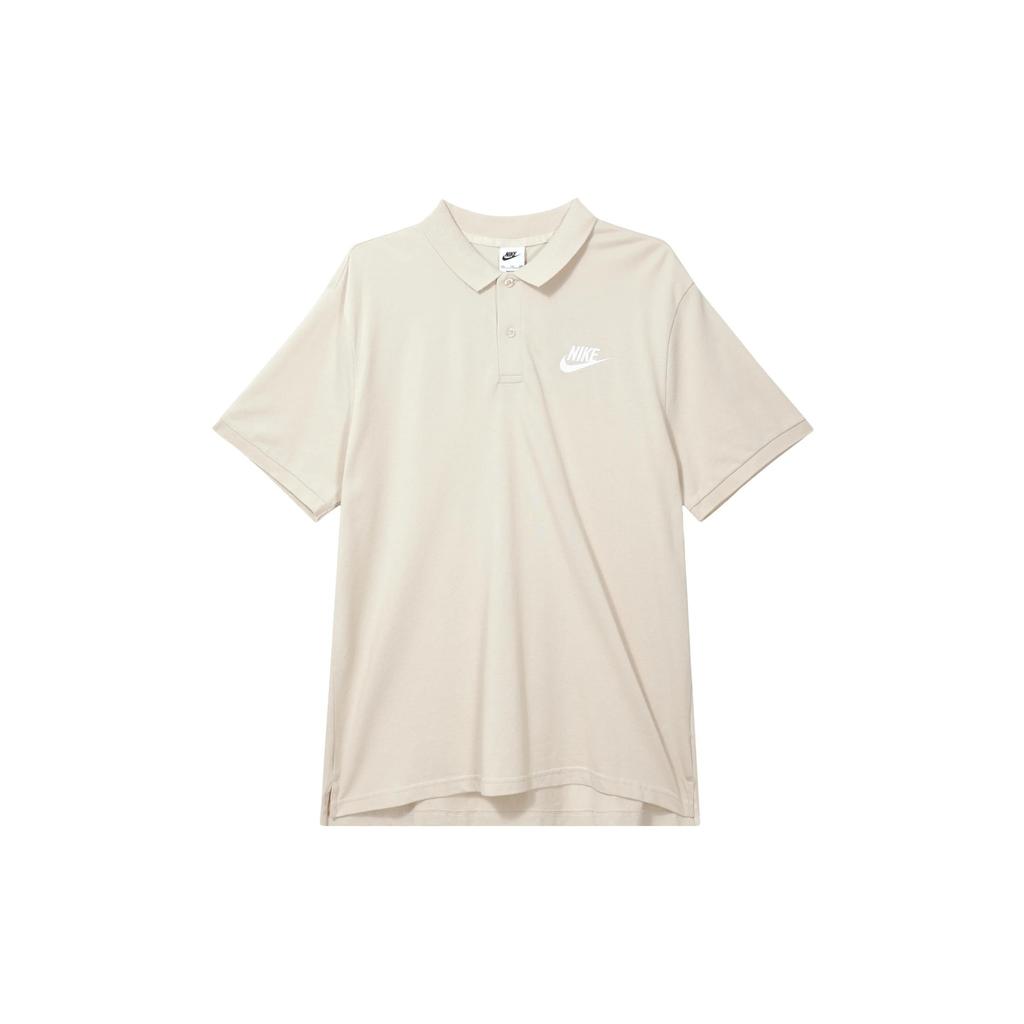 Nike Polo Shirts Men's Beige Polo Collar Moderate Straight Fit (Unisex) Polo Shirts DV9708 138