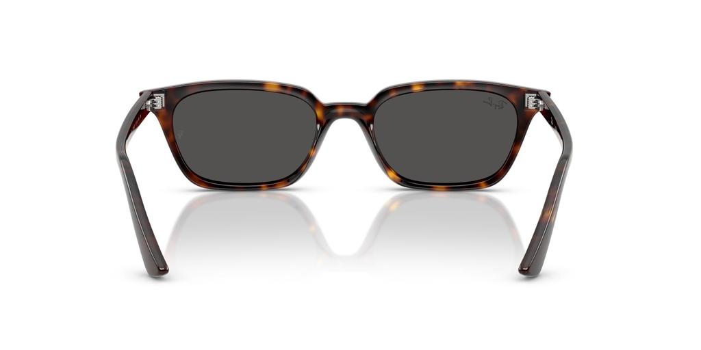 Ray-Ban RB4456F ZAYA 13598752 52 Гавана / Темно-серый Поляризационные Солнцезащитные Очки Азиатской Посадки