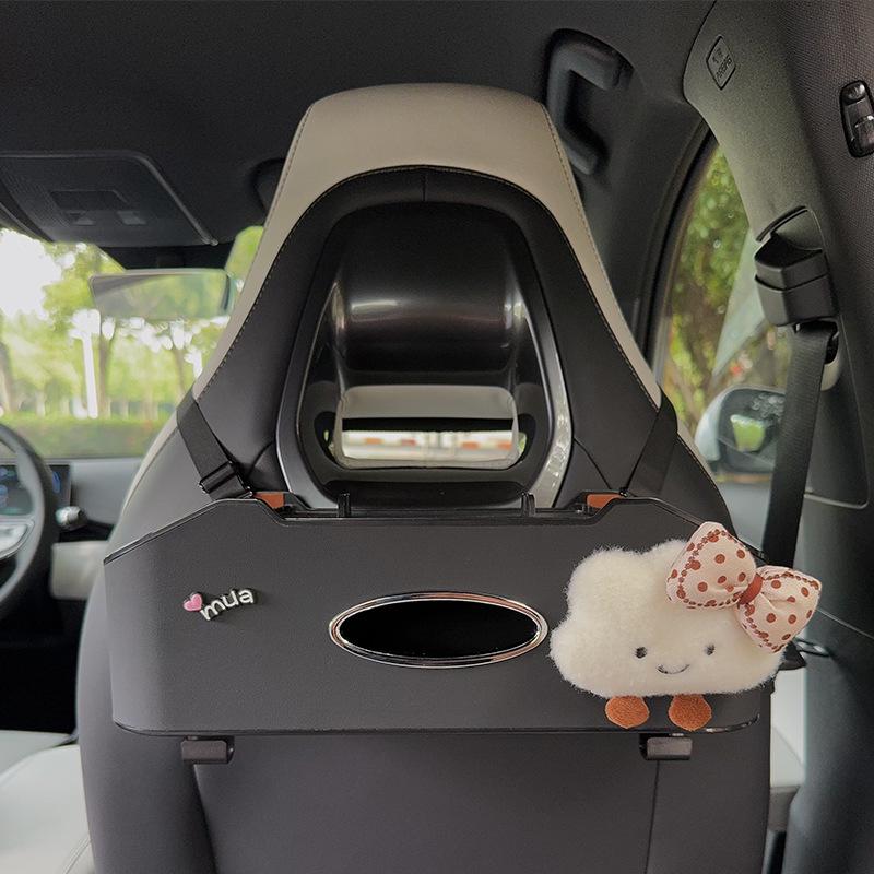 Органайзер на спинку сиденья автомобиля с держателем для салфеток и подстаканником - Многофункциональный органайзер