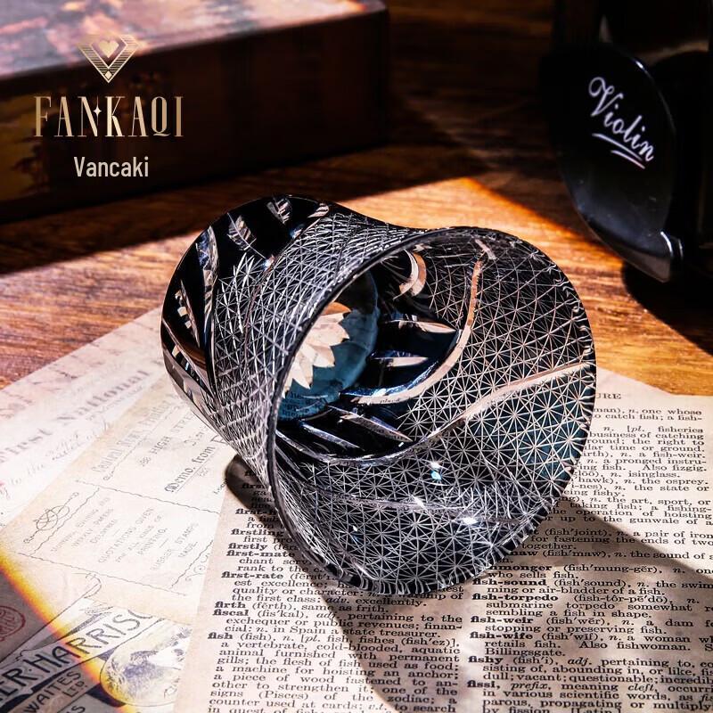 FANKAQI Edo Kiriko Crystal Whisky Glass Gift Set
