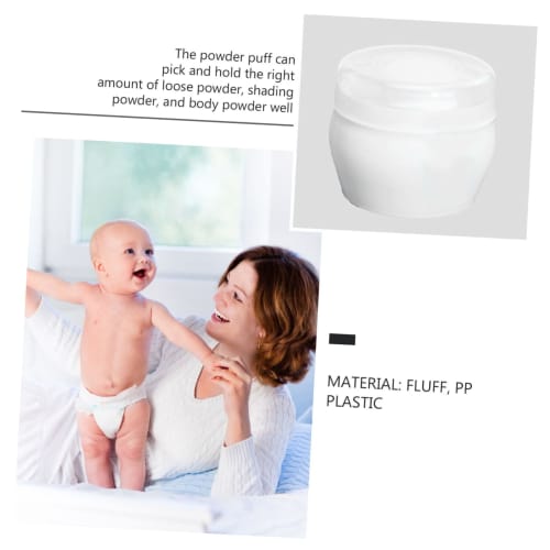 PAMINGONO Набор из 2 портативных пуховок для детей, пуховки для тела для талька после купания, портативные и удобные для переноски, предназначены для дома или