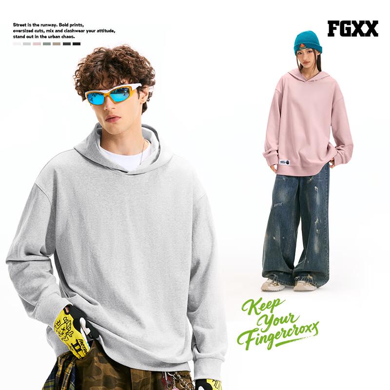 Худи унисекс Fingercroxxit в японском повседневном стиле свободного кроя