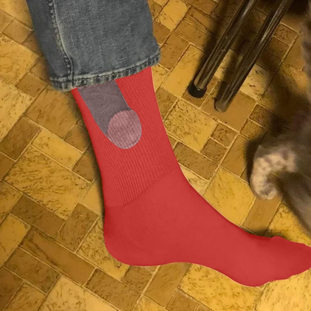 1 пара забавных повседневных носков для мужчин и женщин, повседневные носки с забавным узором, сумка, хлопковые новые носки