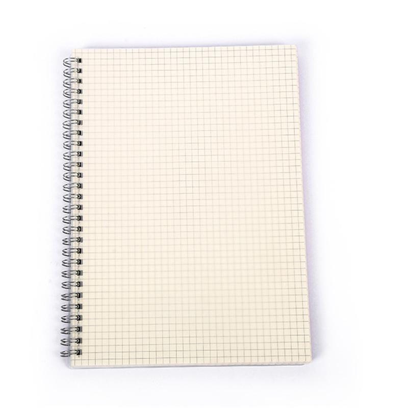 A5/B5/A4 Spiral Coil Notebook Horizontal Grid Blank Notepad Frosted Student Diary Sketchbook School Supplies Stationery