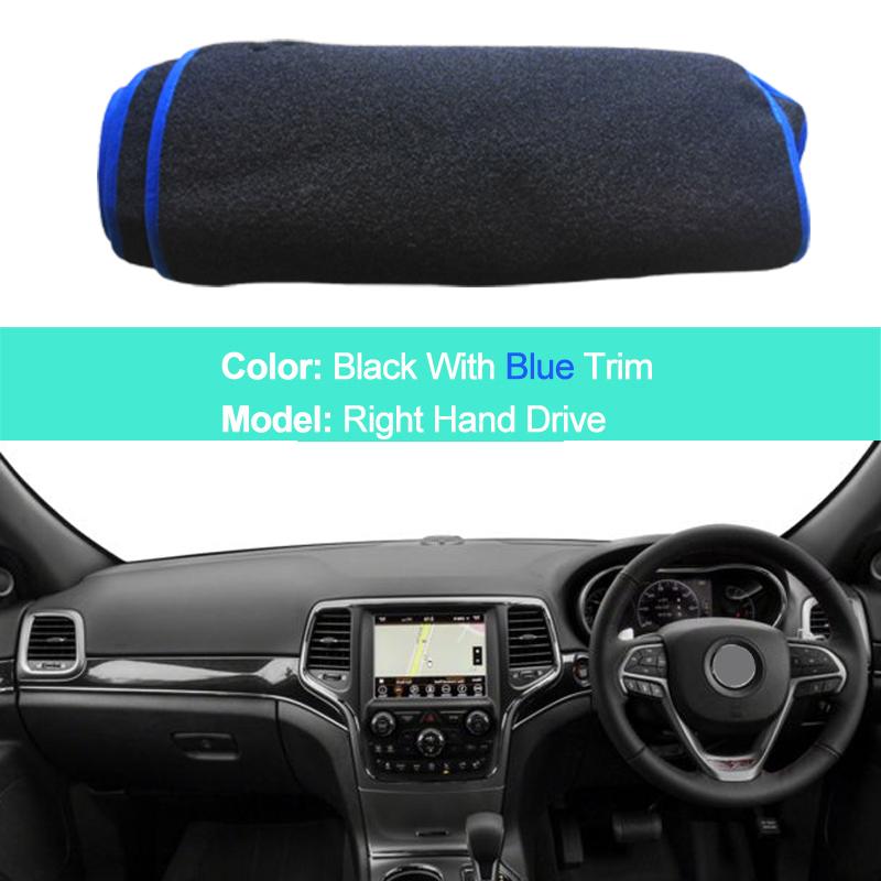 For Jeep Grand Cherokee WK2 2011 - LHD RHD 2 Layers Car Dashboard Cover Carpet Cape Rug Shade Carpet Dashmat Pad Protector