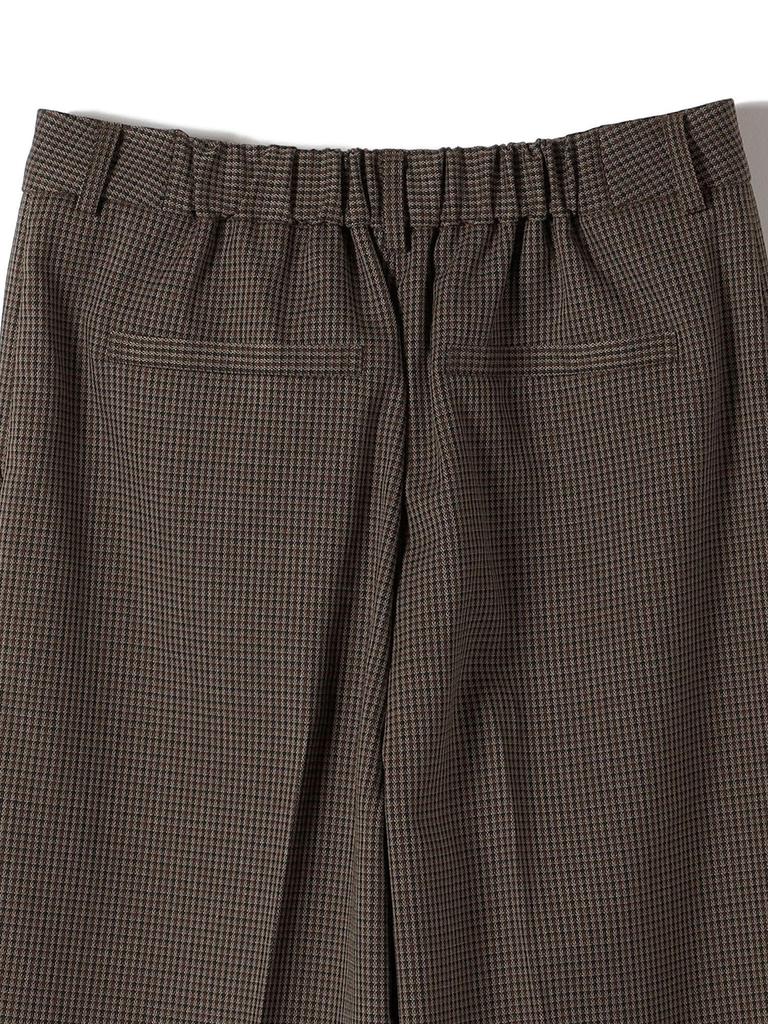 Цвета Кораблей Машинная Стирка Флисовая Подкладка Клетка Широкие Брюки, 223170015, Коричневый, Средний