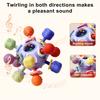 Baby Teething Rattles Toys Infant Sensory Toy Chew Toys Colorful Hand Catch Ball with Multiple Textures Grip