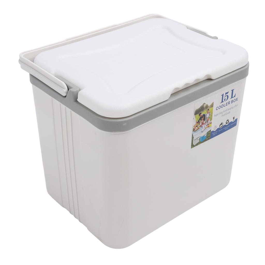 15L Insulated Portable Cooler Professional Lasting Cooling Insulation Hard Cooler Box for Outdoor Picnic Fishing Commercial Stall