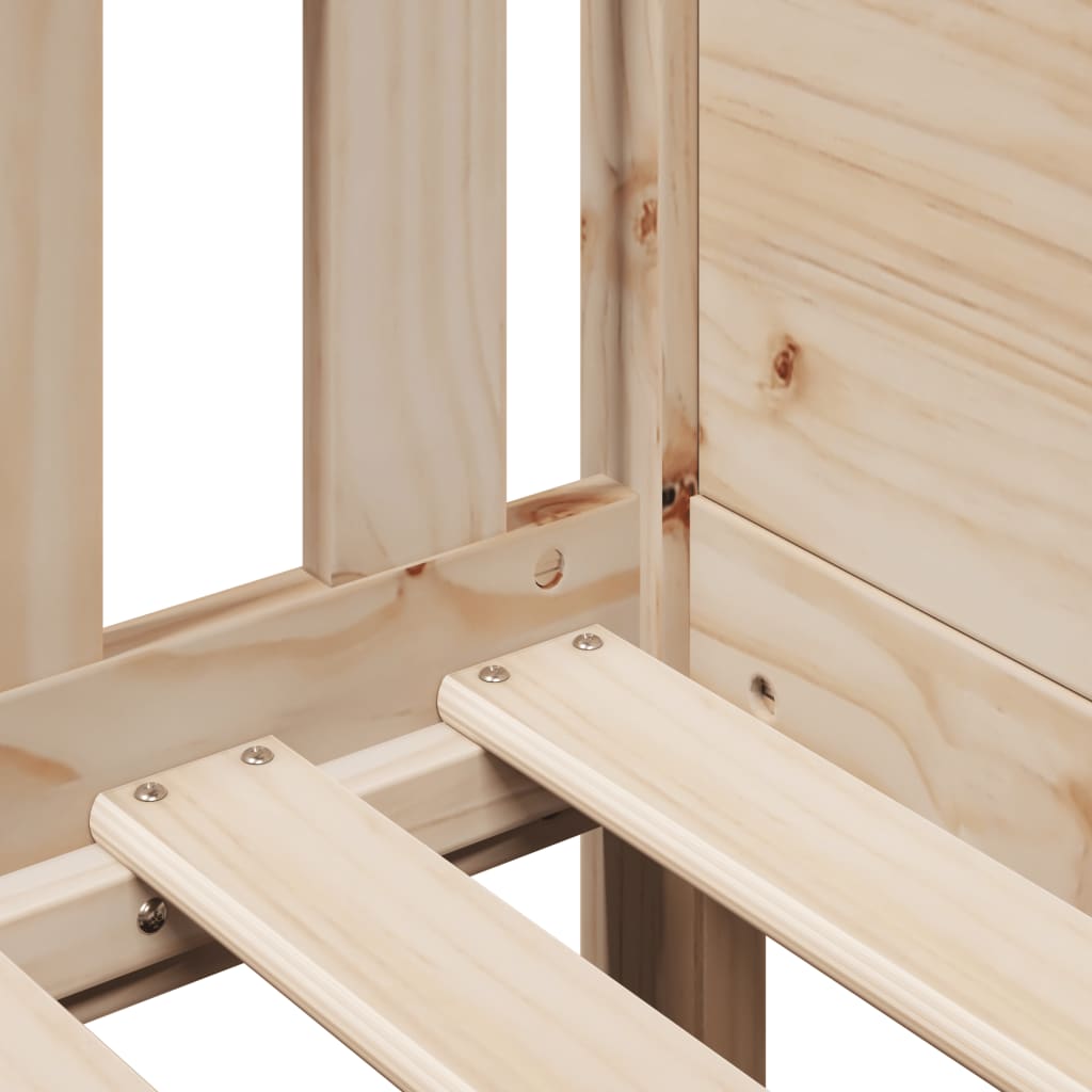 Kids House Bed Solid Pine Wood 70 x 140 cm
