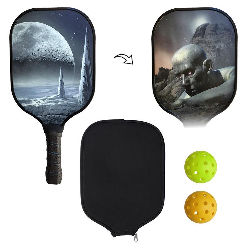 Ракетка для пиклбола Стекловолокно для пиклбола Спорт на открытом воздухе УФ-принт Дизайн рисунка Ракетка для пиклбола