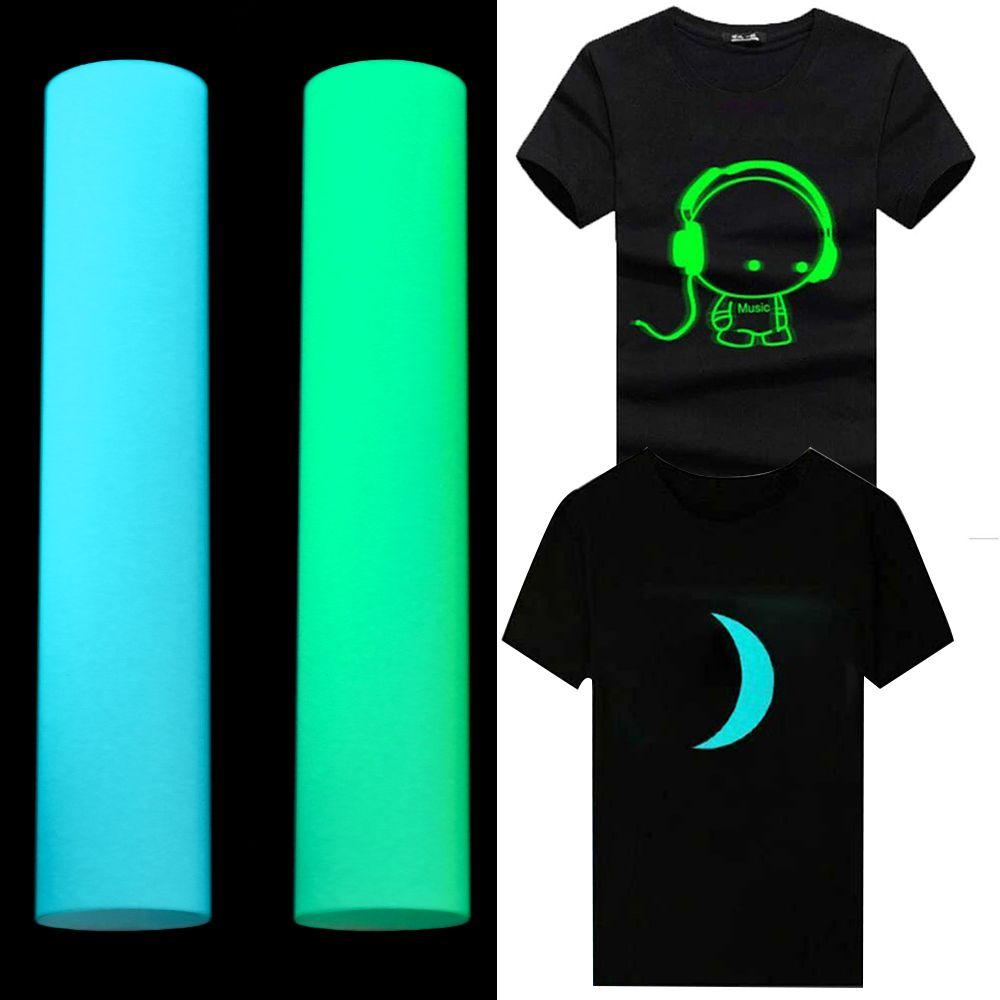 Iron On T-Shirts Garment Crafts Film Hot Transferred Luminous Craftables Heat Transfer Vinyl