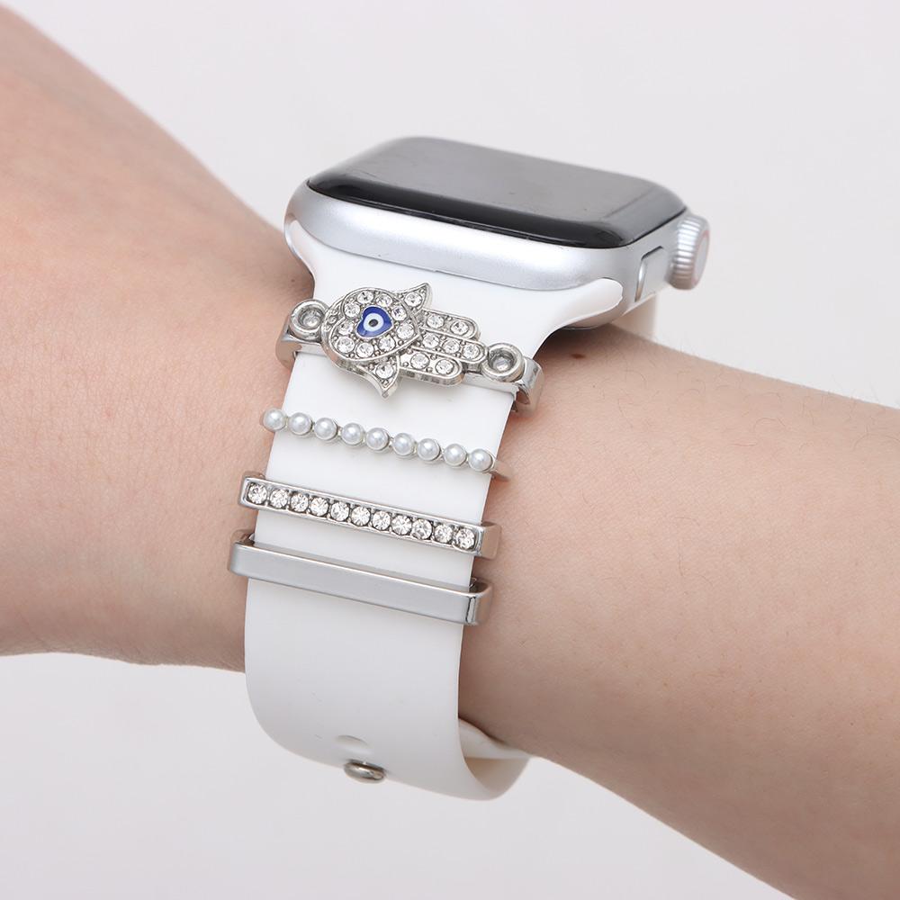 Brooch Diamond Bracelet Decorative Ring Wristbelt Charms Watch Band Ornament For Apple Watch Band