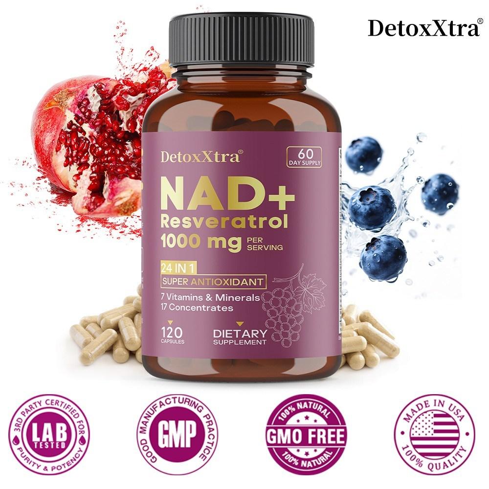 Добавка NAD Чистый Органический Липосомальный Комплекс с NAD+ и Ресвератролом - Поддерживает Здоровую Кожу, Энергию и Концентрацию 3 шт 60 Порций