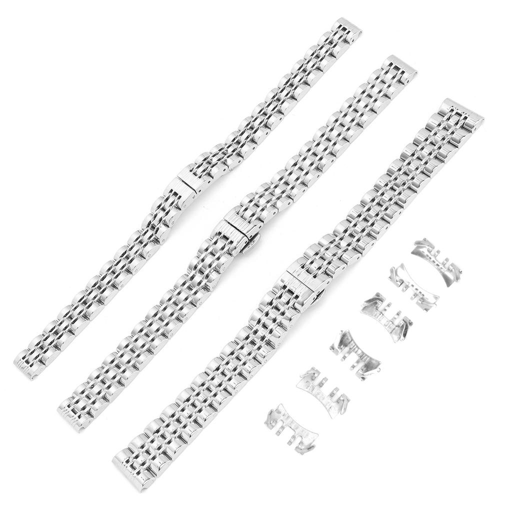 Ремешок для часов из нержавеющей стали с пряжкой-бабочкой, сменный ремешок для часов с регулируемой длиной