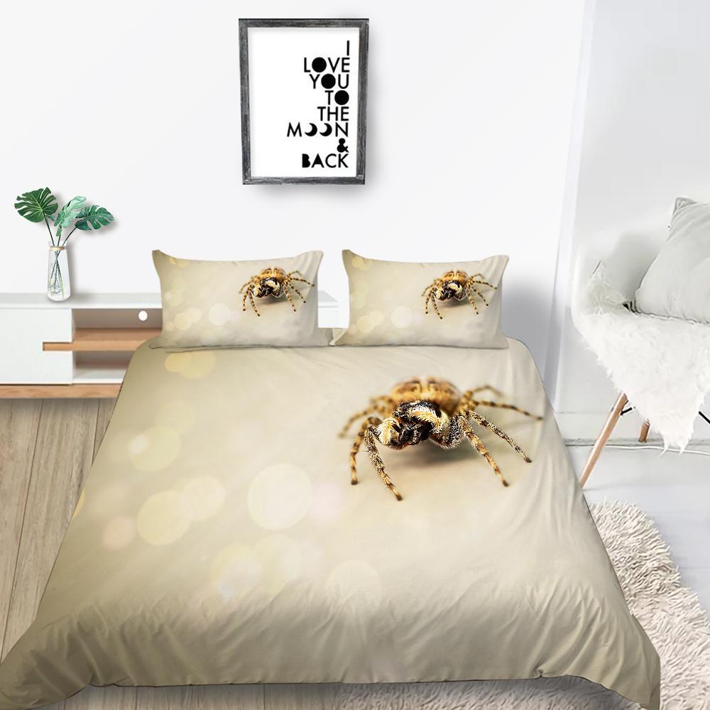 Spider Quilt Cover Bedding Insect Quilt Cover and Pillow Cover Bedding Set Australia/EU/US Single/double Bed Full Size Bedding Decoration
