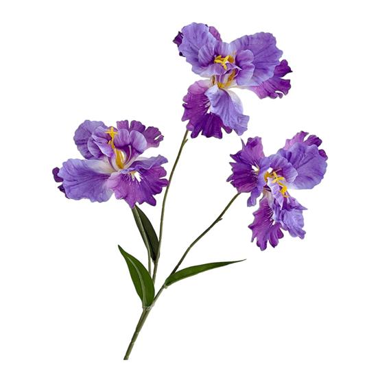 Iris Artificial Flower Realistic Faux Iris Flowers 33" Soft Fabric Indoor Outdoor Decor for Wedding Bridal Bouquets Centerpieces