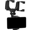 Phone Holder - Universal - Rearview Mirror - Durable Plastic - 360° Rotatable - Adjustable 10 Cm