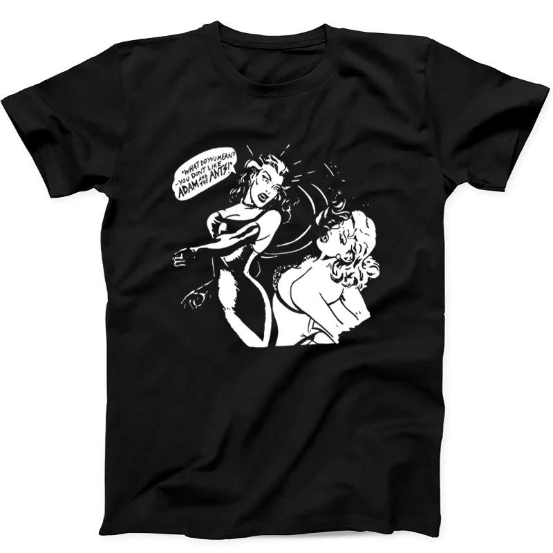 Adam And The Ants Punch Fighting Girls Pop Rock Music Gift Summer Unisexs and Womens Loose and Breathable Tshirt Top