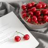 Foam Lifelike Mini Food Crafts Fruit Model Red Cherries Artificial Cherries Faux Cherry