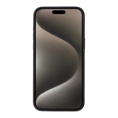 Чехол для iPhone 15 Pro с магнитным съемным держателем для карт, чехол для телефона с текстурой углеродного волокна