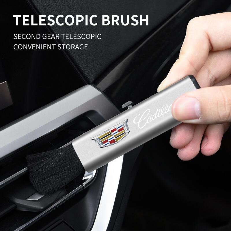 New Car Interior Retractable Cleaning Brush Soft Wool Dust Bru For Cadillac Escalade CTS ATS SRX STS XT5 XT4 XT6 XTS CT4