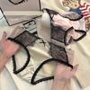 High Luxury Satin Lace Patchwork Pure Desire Sexy Panties Triangle Women’s Panties
