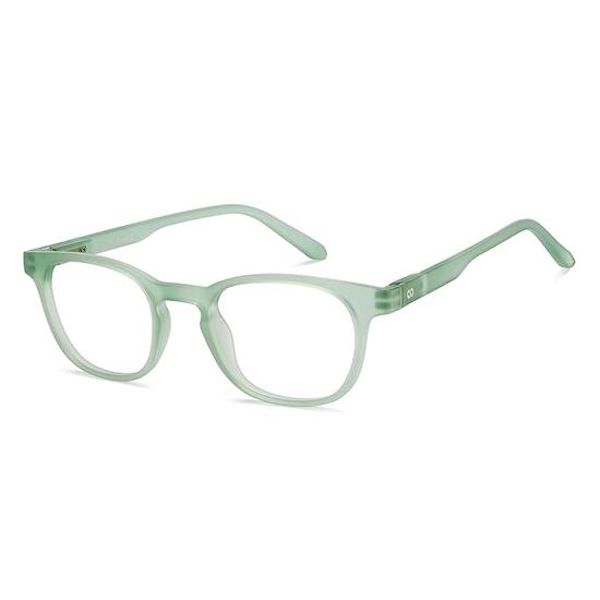 HUSTLR Zero Power Bluecut & Antiglare Computer Eyeglasses | Full Rim Square | As Seen On Shark Tank | For Men & Women | Small | LB E14058-N