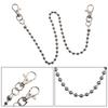 Fashion Punk Ball Metal Wallet Belt Chain Men Key Ring Trousers Chain Keychain