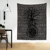Гобелен «Древо жизни викингов» настенный Гобелен в стиле бохо хиппи Тапиз простой психоделический общежитие гостиная домашний декор