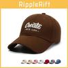 Adjustable Cotton Baseball Cap With Embroidered Letters For Casual Men And Women