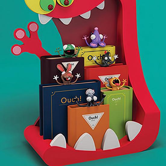 3D Закладка с животным Милая ПВХ Закладка с мультяшным персонажем для детей Читателей Забавный декор для стола Подарок на день рождения Рождество для студентов Любителей книг