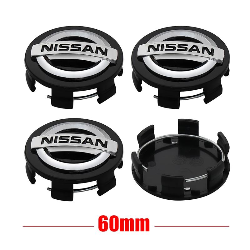 4pcs Car Hubcap Styling Wheel Center Hub Caps Covers Emblem Replacement Cover for Nissan Nismo GTR Altima Qashqai Almera Navara