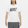 Nike Logo Print Training Short Sleeve T-Shirt Men Tops White DM5670-100