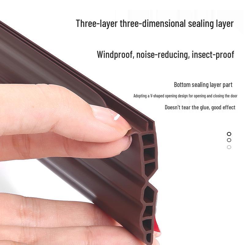 Уплотнительная лента для низа двери - Ветрозащитная и Звукоизоляционная