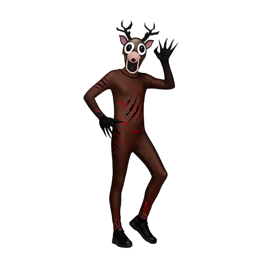 99 Nights In The Forest Deer Kids Cosplay Costume Animal Deer Owl Cosplay Jumpsuit Halloween Party Costumes for Adult Childre