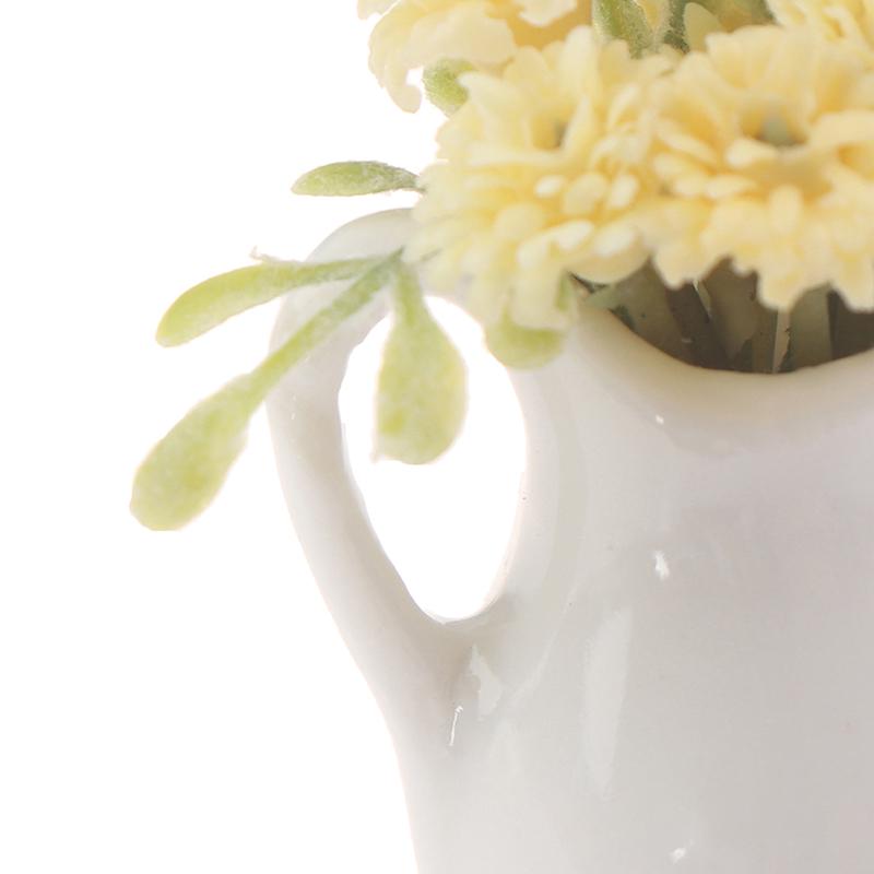 1:12 кукольных миниатюрных цветов, украшение для сада фей, горшечные растения, цветы в горшках