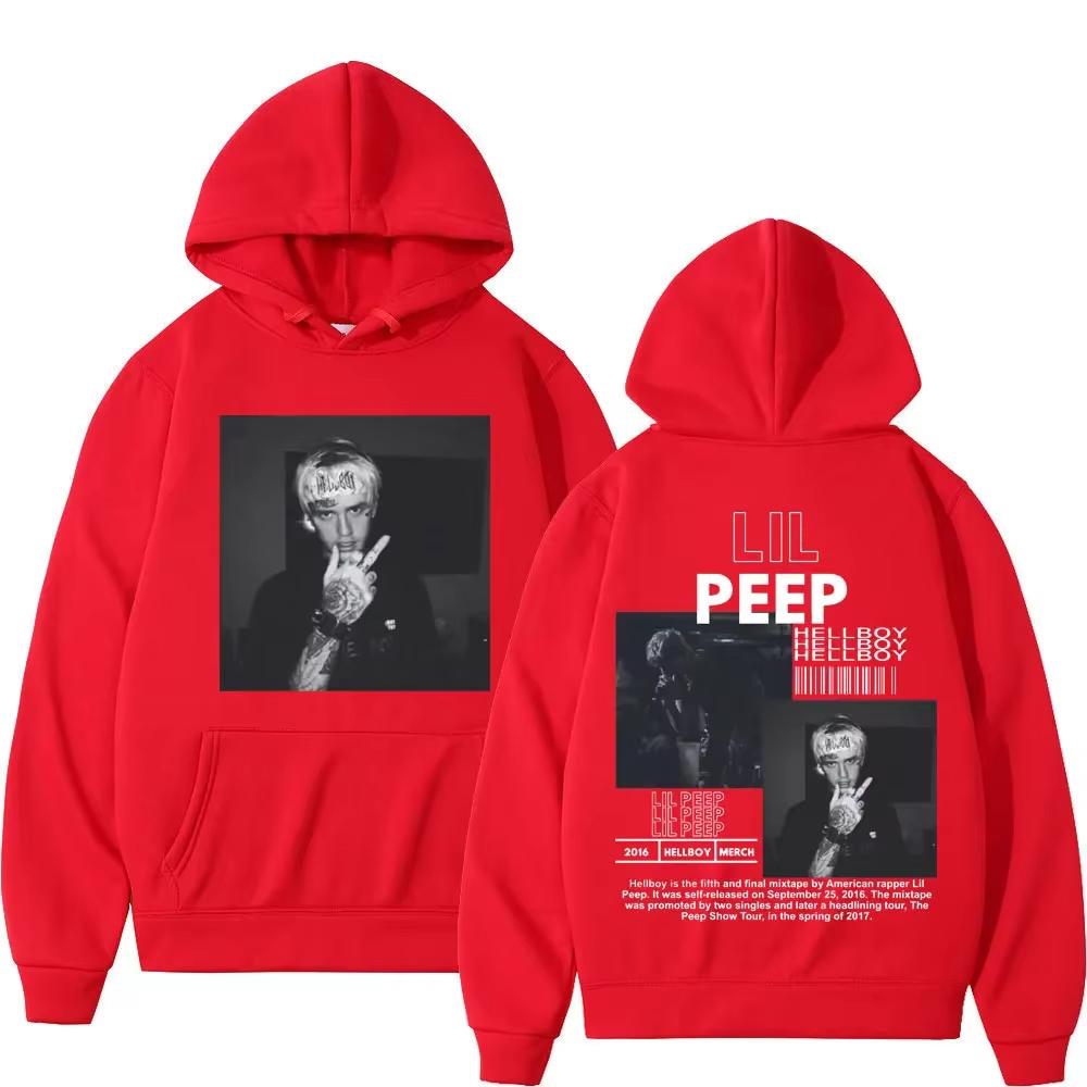 Худи с рисунком хип-хоп рэпера Lil Peep, высококачественный модный пуловер, мужская и женская уличная мода, ретро толстовка с капюшоном